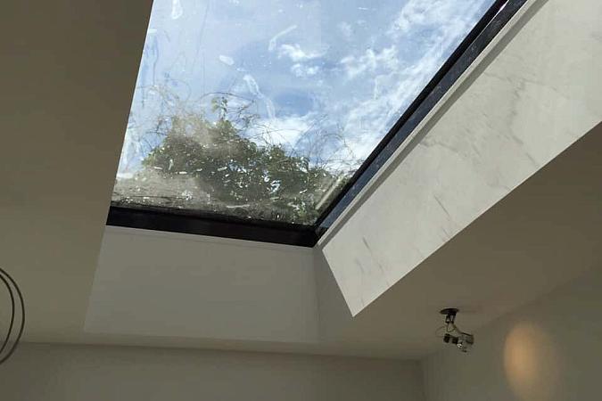 Internal view of our contemporary skylight